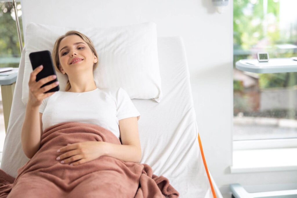 How is text messaging being used in health care