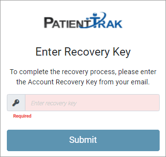 Recovery key