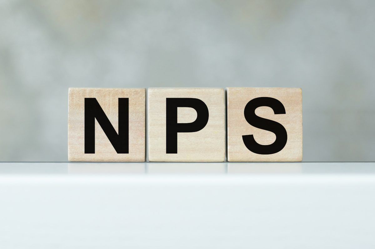 NPS Block Letteres for Net promoter score - PatientTrak