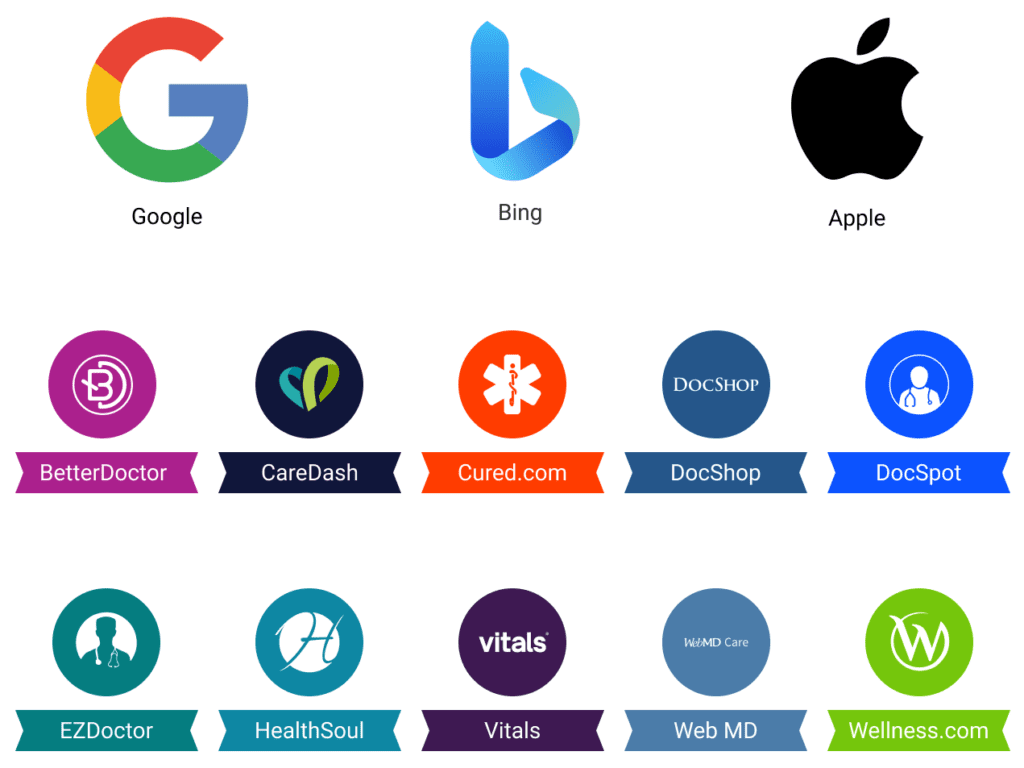 Logos of Other Online Providers