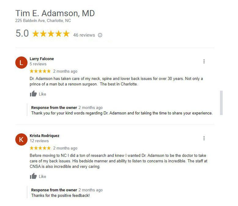 Google Reviews - PatientTrak