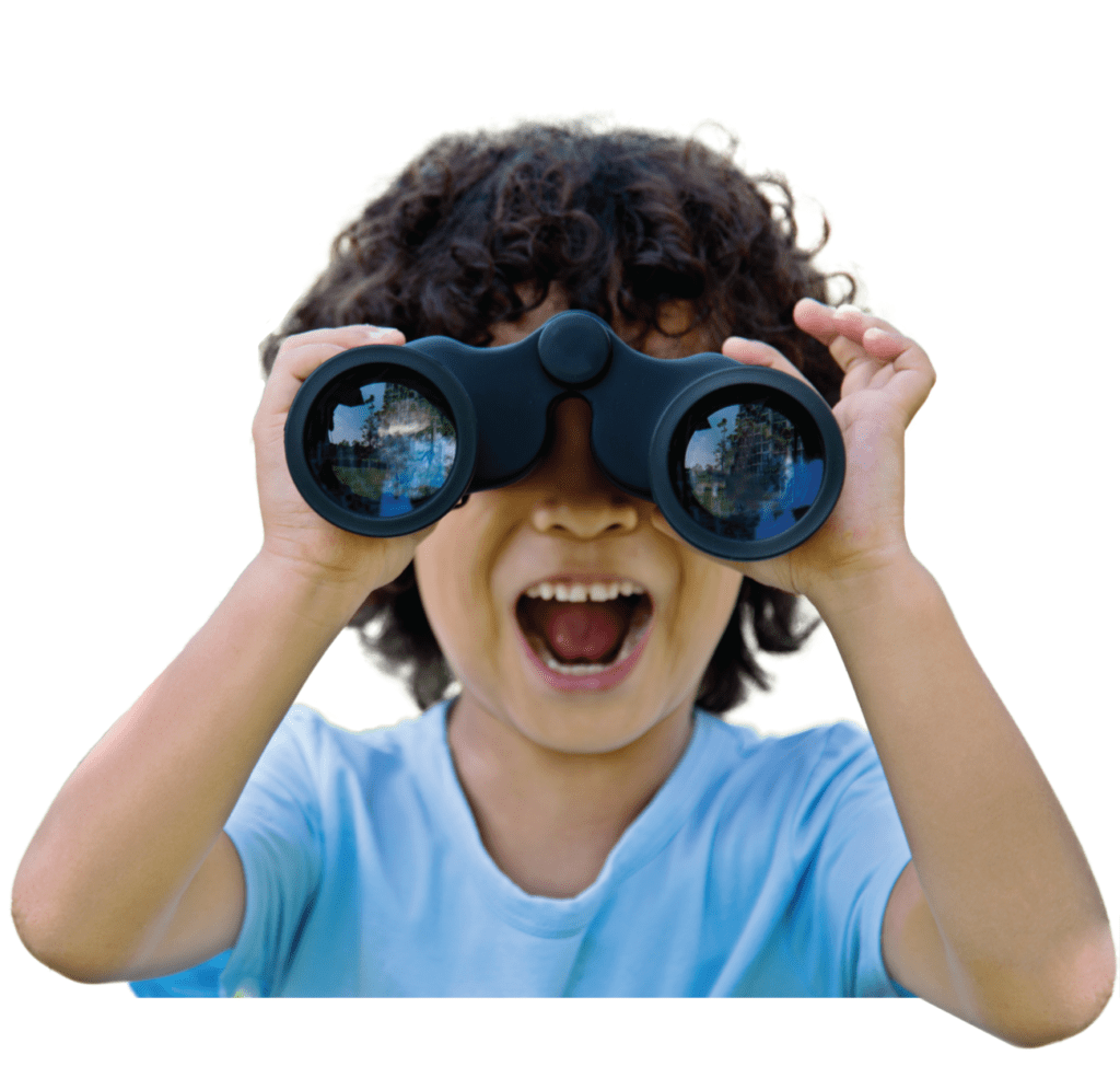 boy with binoculars 